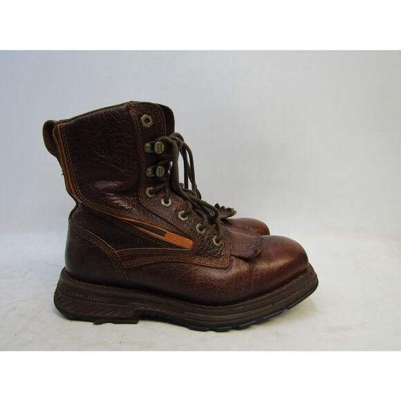 Cody James Mens Size 8 EE Wide Width Brown Leather Lace Up Kilt Western Boots main image 8